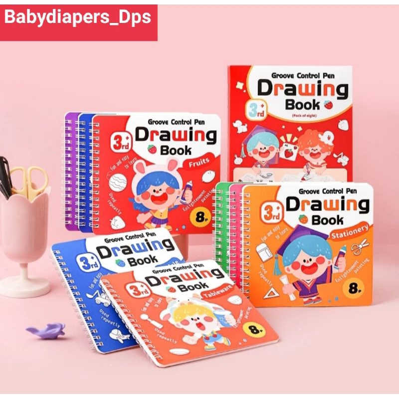 

AIMILO Buku Mewarnai Anak Coloring Book Berbagai Tema Buku Gambar Mewarnai 8