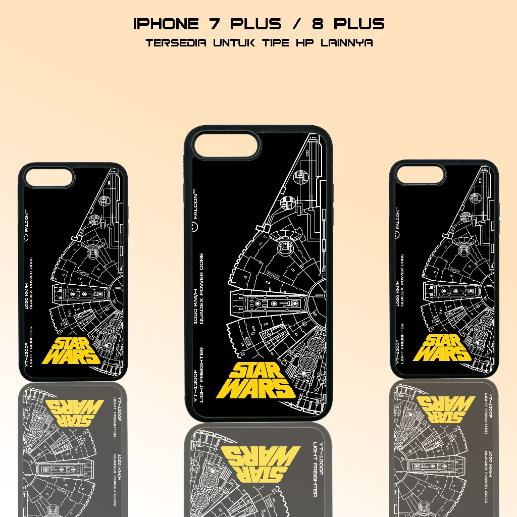 Case Iphone 7 Plus / 8 Plus - Casing Iphone 7 Plus / 8 Plus - ( STARWARS ) - Case Glossy - Case Hp -