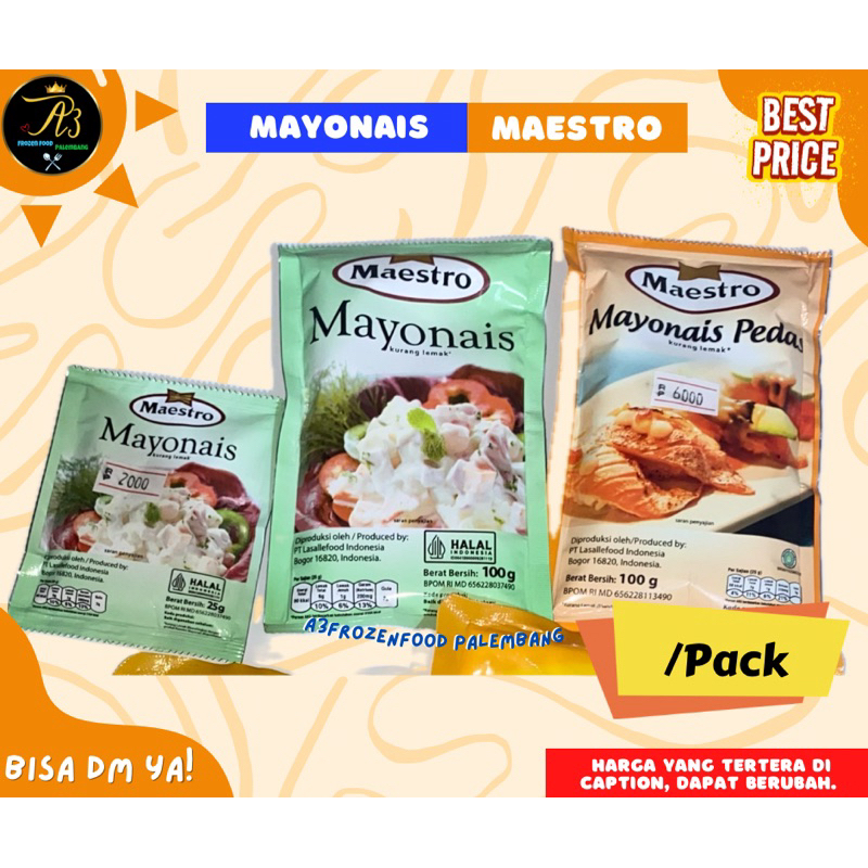 

Mayonais maestro | Mayonais Pedas | Mayones Maestro | A3 Frozenfood palembang