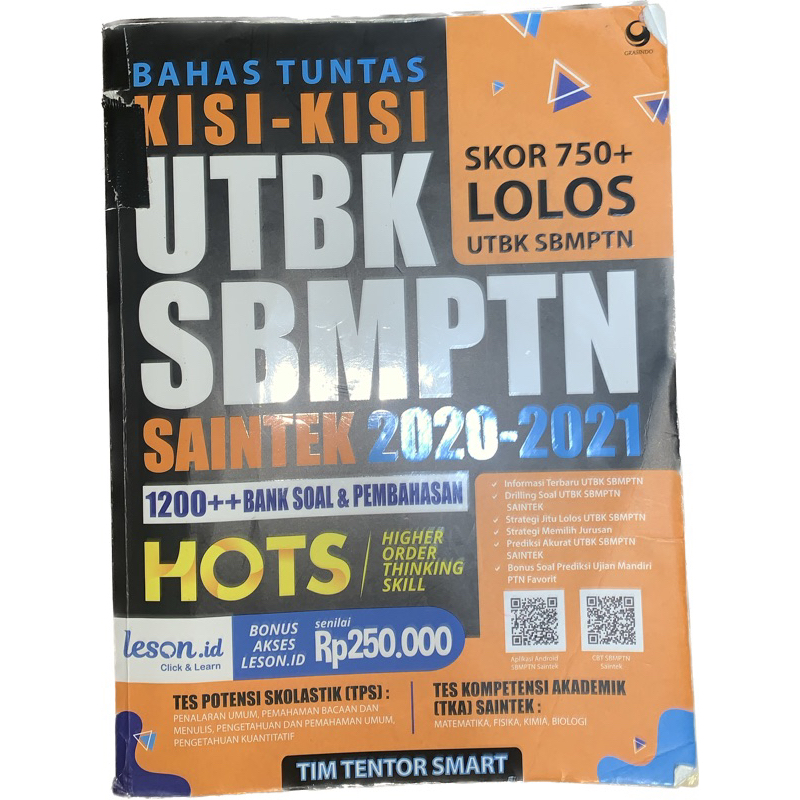 Buku UTBK SBMPTN Tahun 2020-2021 Preloved