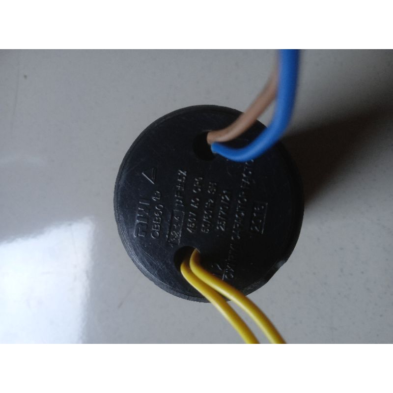 Kapasitor mesin cuci 2 tabung Polytron RIYI 12 uF + 4 uF ORI CABUTAN