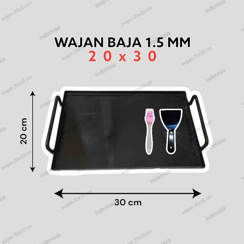 [20x30] WAJAN KOTAK MINI / WAJAN ROTI BAKAR / WAJAN KEBAB / WAJAN SOSIS / WAJAN ROTI PANGGANG / TOAS