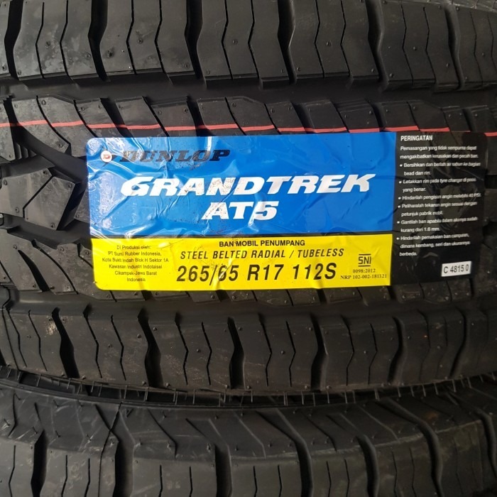 FREE PASANG - Dunlop Grandtrek AT5 Ukuran 265/65 R17 - Ban Mobil Pajero Fortuner