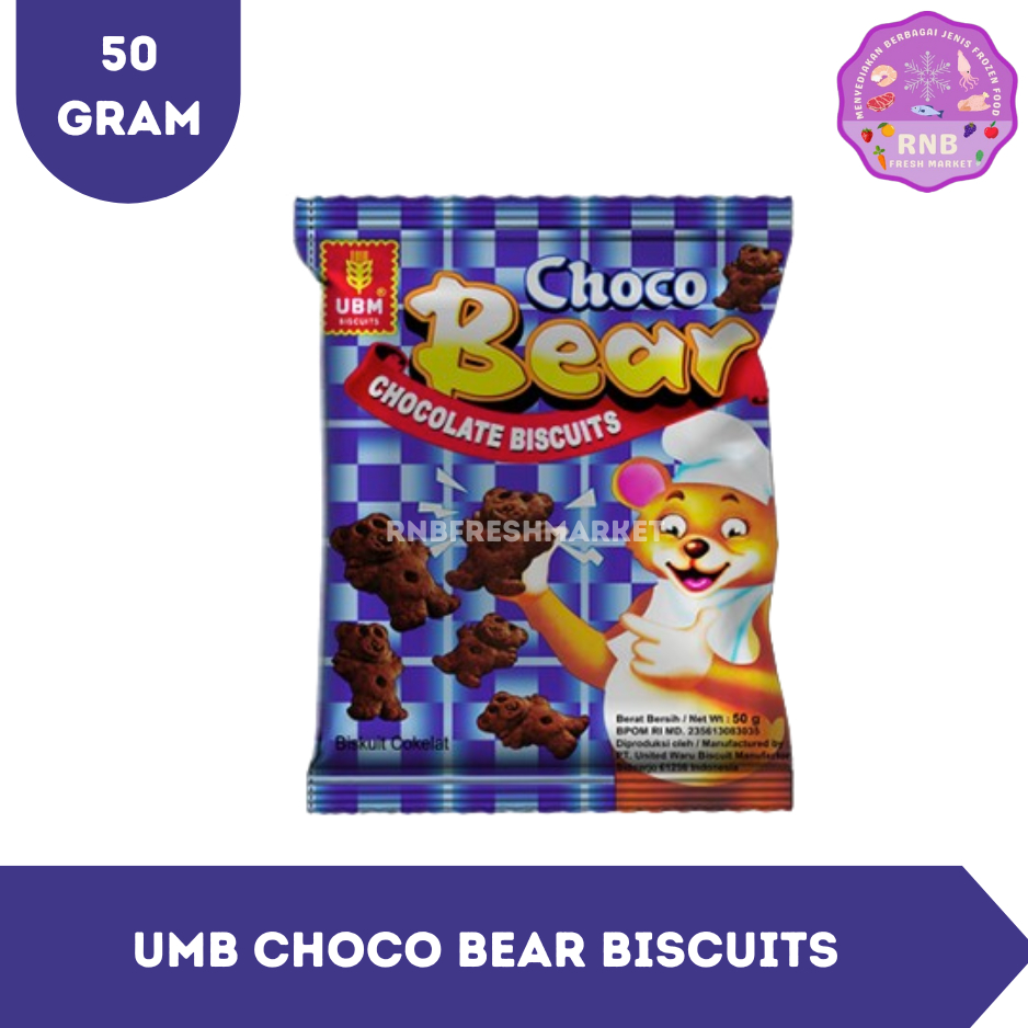 

Umb Choco Bear Biscuits Netto 50 Gram