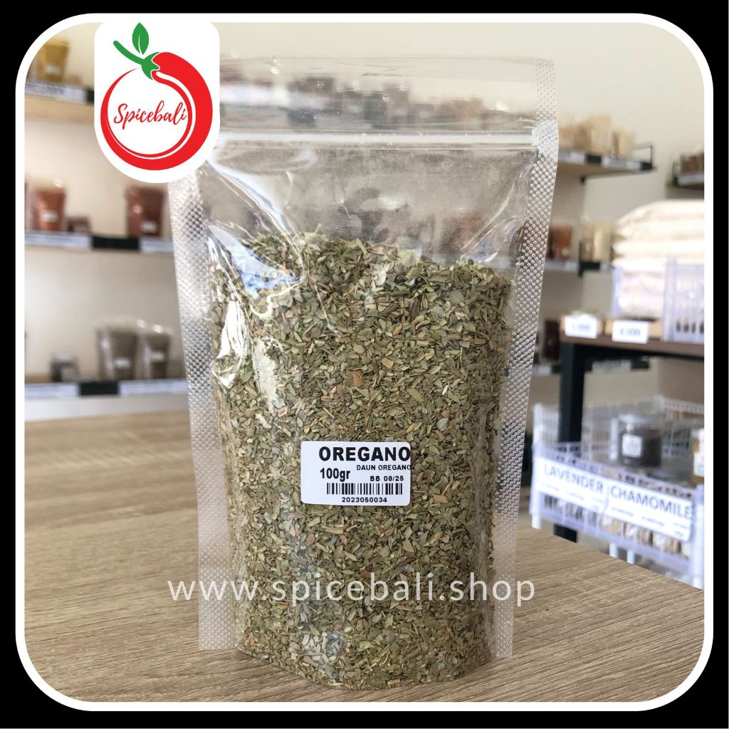 

Daun Oregano Kering 100 gr / Dried Oregano Flakes 100 gr / Dry Oregano Leaves / Oregano Kering