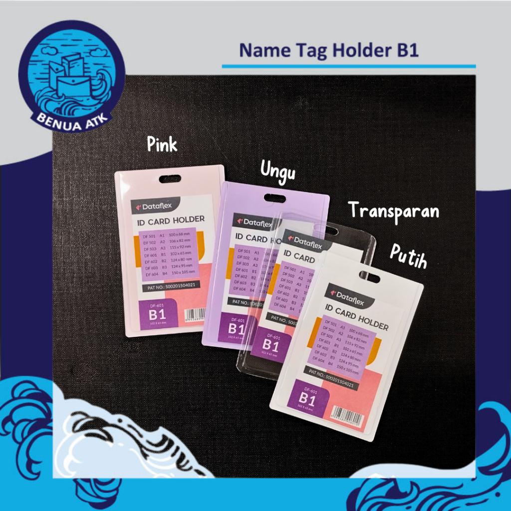 

ID Card Holder / Name Tag Plastik Mika B1 Dataflex [isi 20pcs] VC-601