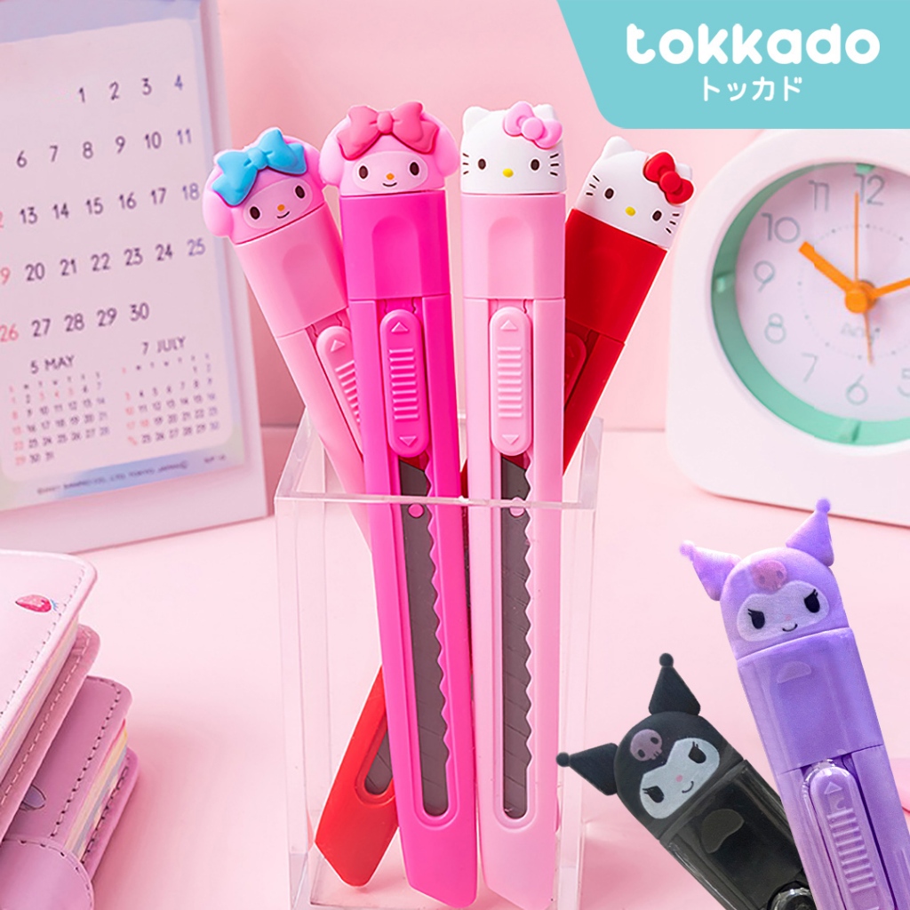 

TOKKADO Sanrio Cutter Blade Pisau Pemotong Kertas Karakter Pink Lucu Hello Kitty My Melody