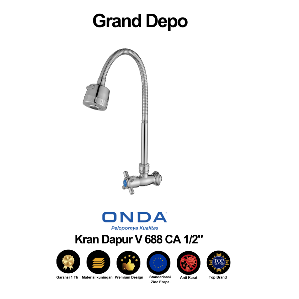 Onda Kran Dapur V 688 CA 1/2" / Kran Dapur Onda / Kran Air Onda