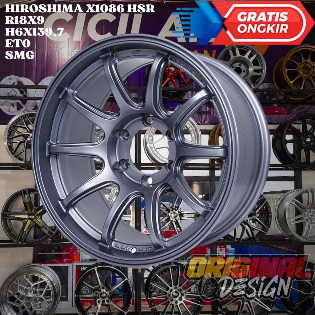 Velg Mobil Fortuner , Pajero , Everest , Hilux , HSR HIROSHIMA Ring 18 R18