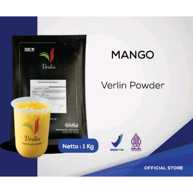 

VERLIN powder drink minuman serbuk mango bubuk minuman 1kg