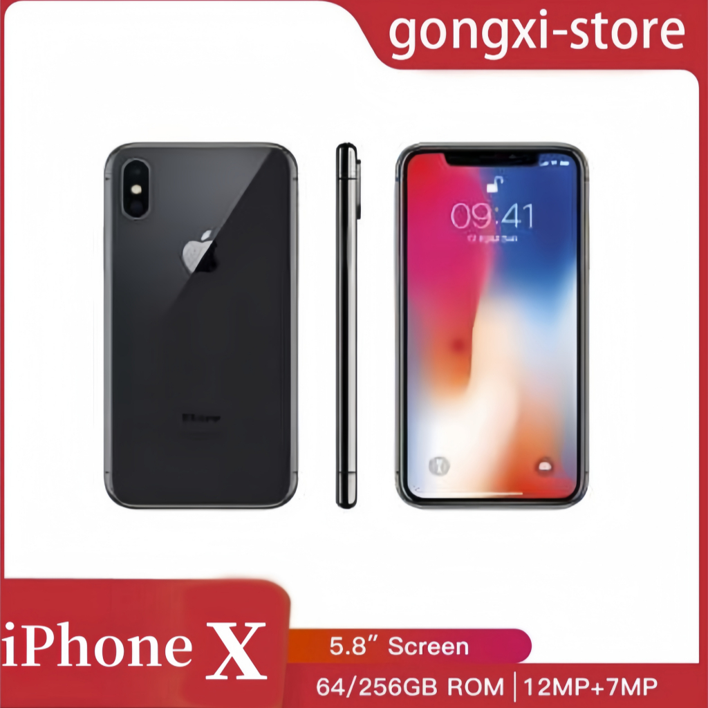 Apple iPhone x 64gb 256gb Fullset Lcd Original  Batter 100%  | MULUS NORMAL  Kondisi Perfect