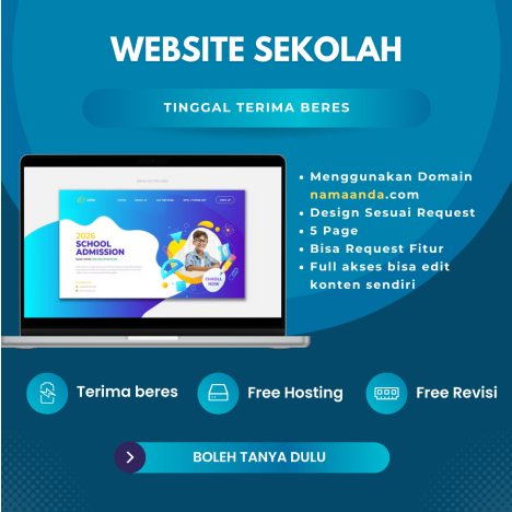 Jasa Pembuatan Website Sekolah | Jasa Website | website sekolah | Website Profil | Custom Website | 