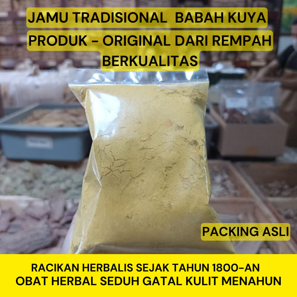 JAMU HERBAL TRADISIONAL - OBAT HERBAL SEDUH GATAL KULIT MENAHUN resep jamu Babah Kuya