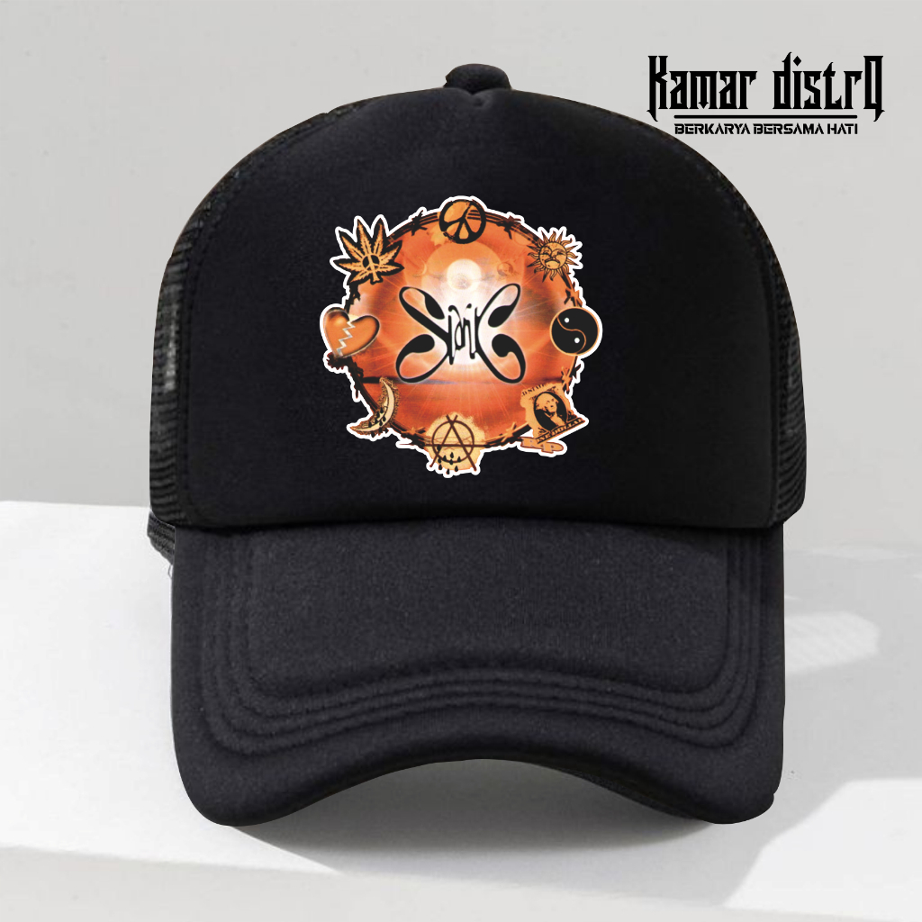 TOPI TRUCKER LOGO SLANK TUJUH 7//TOPI GAYA BISBOL LOGO SLANK TUJUH 7.