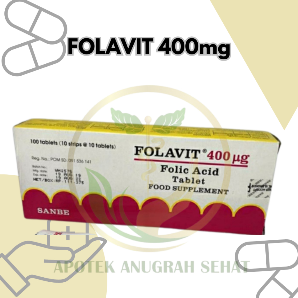 FOLAVIT asam folat PROMIL 1000 & 400