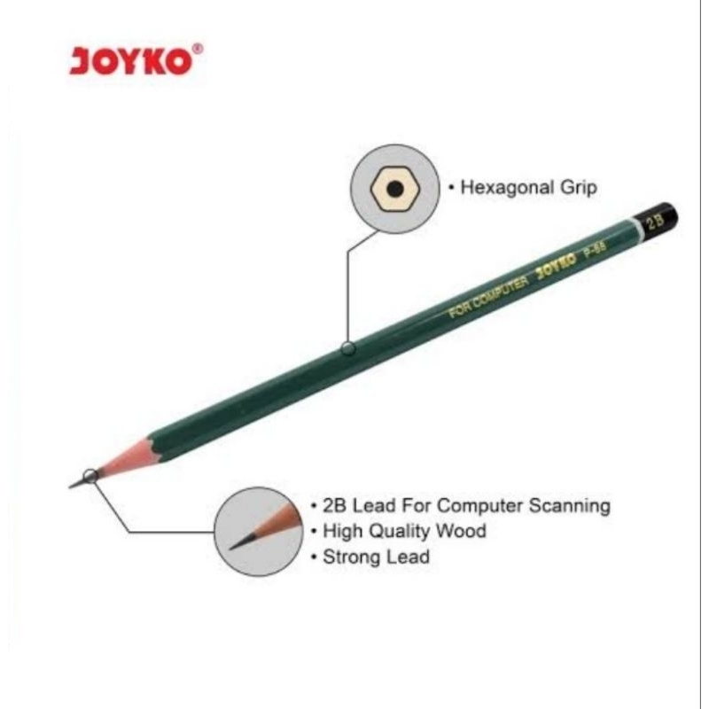 

Pensil Kayu Joyko 2B P88 Hijau
