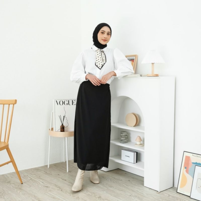 Rok Ceruti Premium Wanita Yoona Skirt Rok furing Rok Kantor Rok Formal Rok Casual