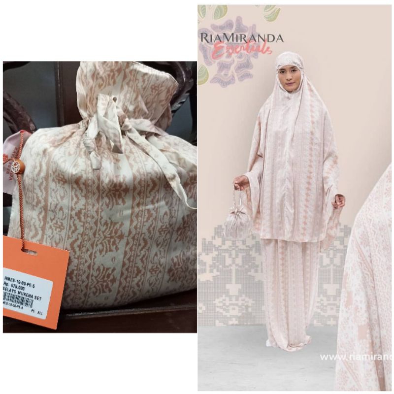 NEW RIA MIRANDA - mukena selayo set - mukena x cotton ink