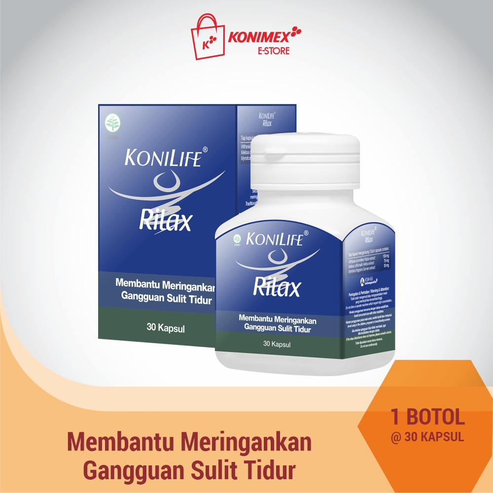 Konilife Rilax – Membantu Meringankan Gangguan Sulit Tidur 30 kapsul