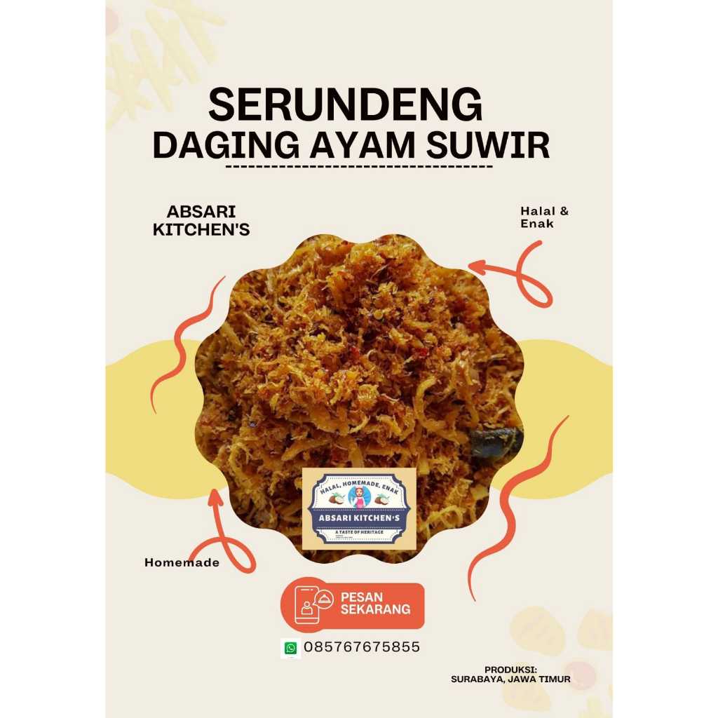 

SERUNDENG DAGING AYAM SUWIR