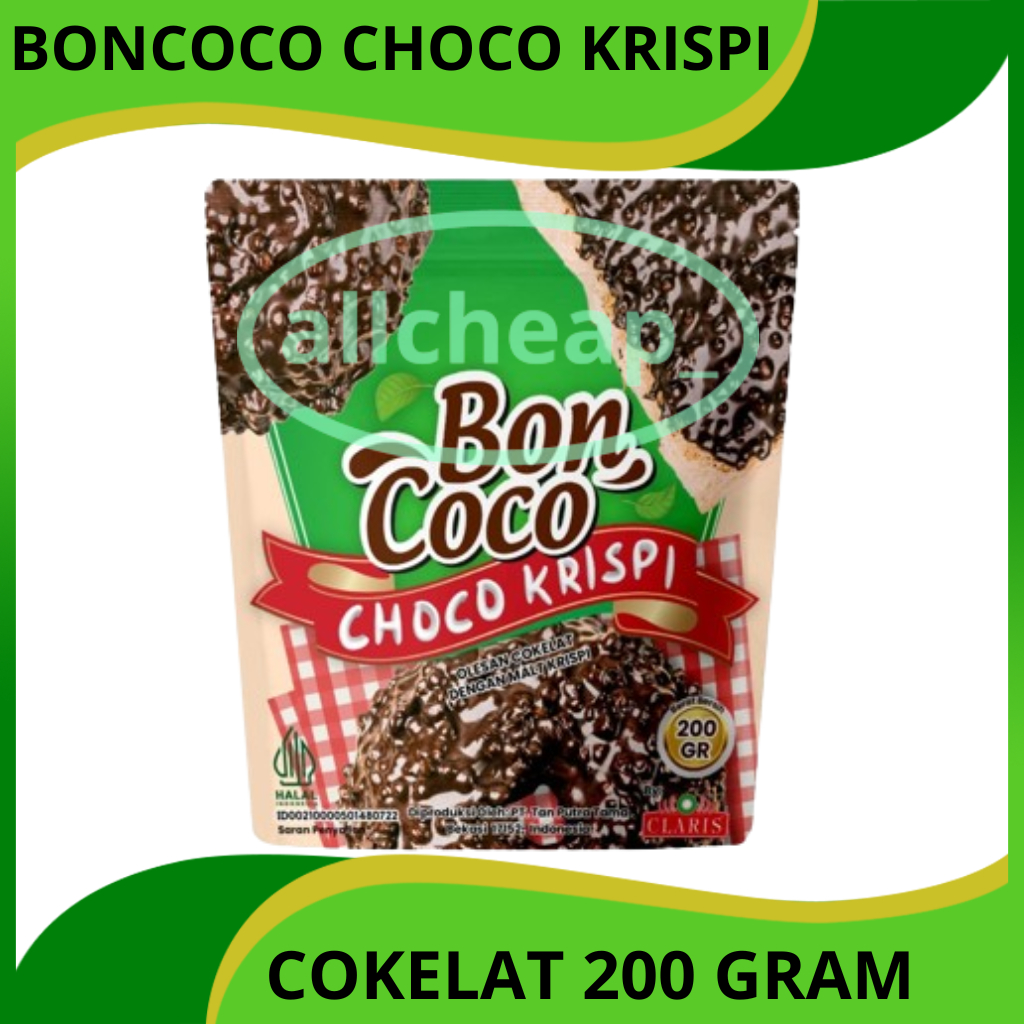 

Boncoco Choco Krispi 200gr Kemasan Pouch / Selai Coklat Krispi