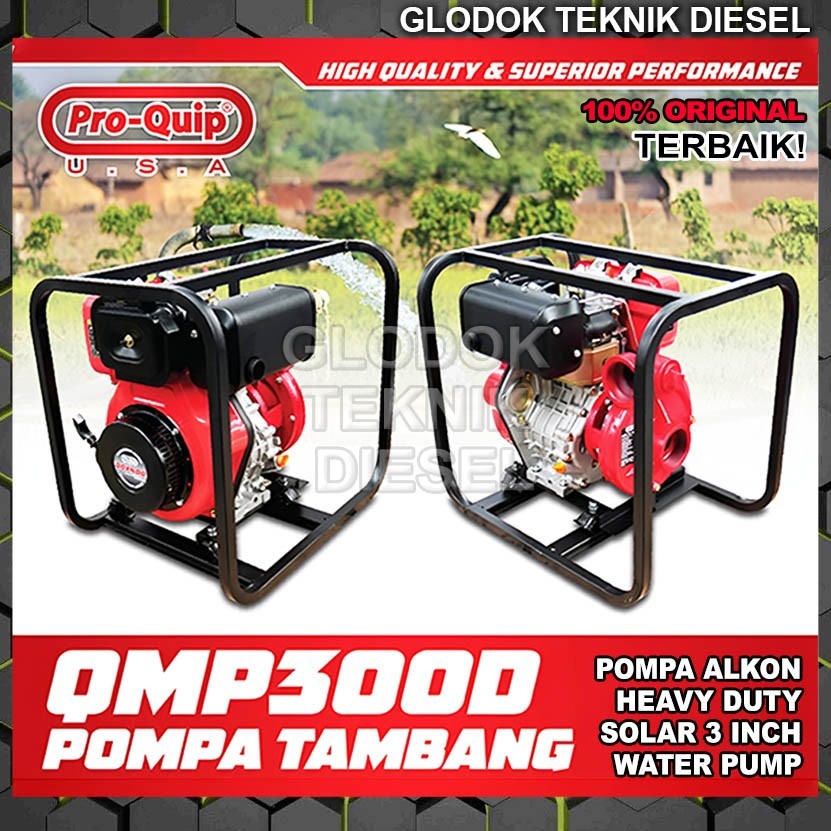 Proquip Pompa Tambang 3 Inch QMP300D Diesel Solar Waterpump Alkon