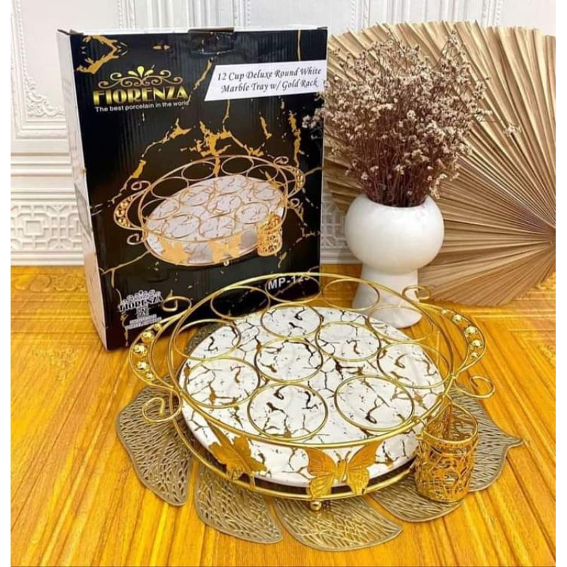 Tempat Rak Aqua Gelas Set Fiorenza Marble 125 & 126