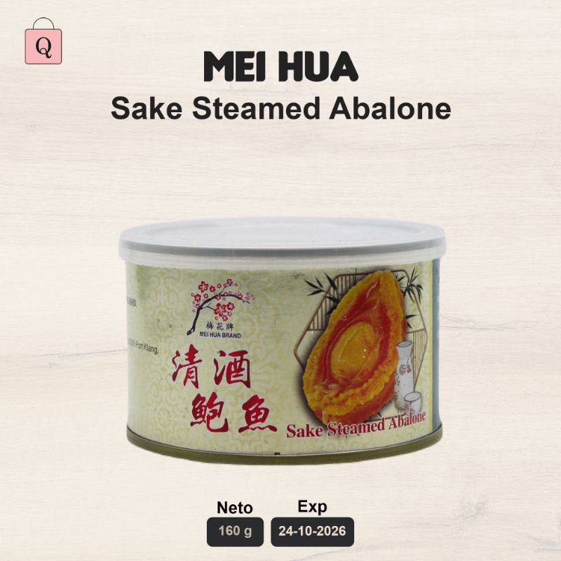 

Mei Hua - Sake Steamed Abalone 160 g - Kerang Dalam Kaleng