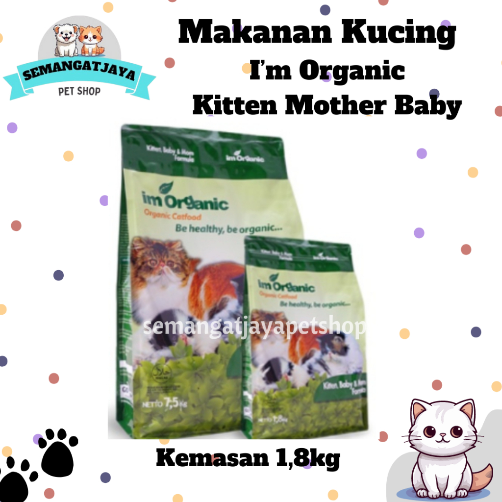 Makanan Kucing - Imo Kbm 1,8kg - Im Organic 1.8kg