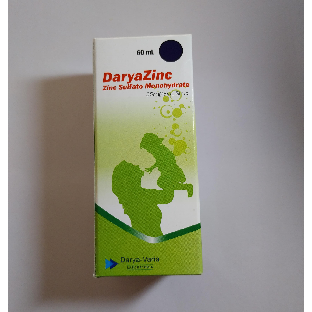 Daryazinc Syrup 60 ml (Zinc Sulfate 55mg/5ml)