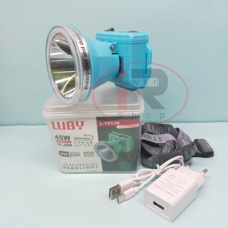 Senter Kepala Luby L 1513 45 Watt Tahan Air / Senter Luby L1513