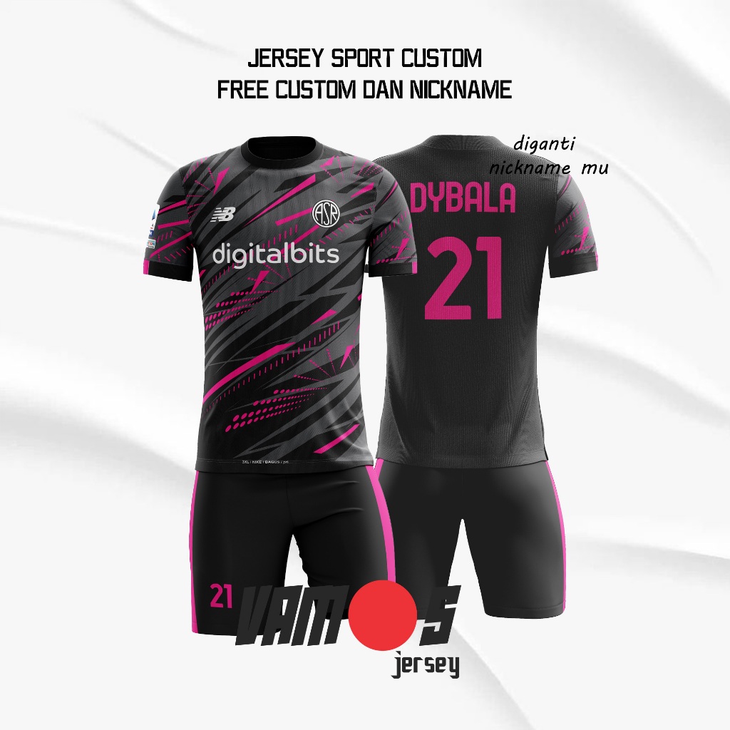 JERSEY AS ROMA 2022 2023 FULL PRINTING FREE NAMESET