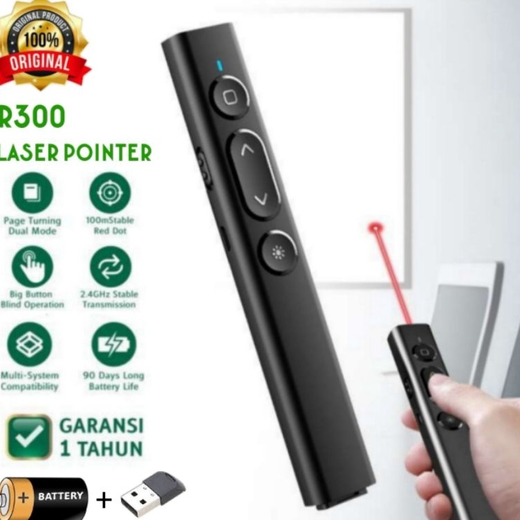 KODE C42E Laser Pointer Presenter Wireless Laser 24G Remote Control  R3