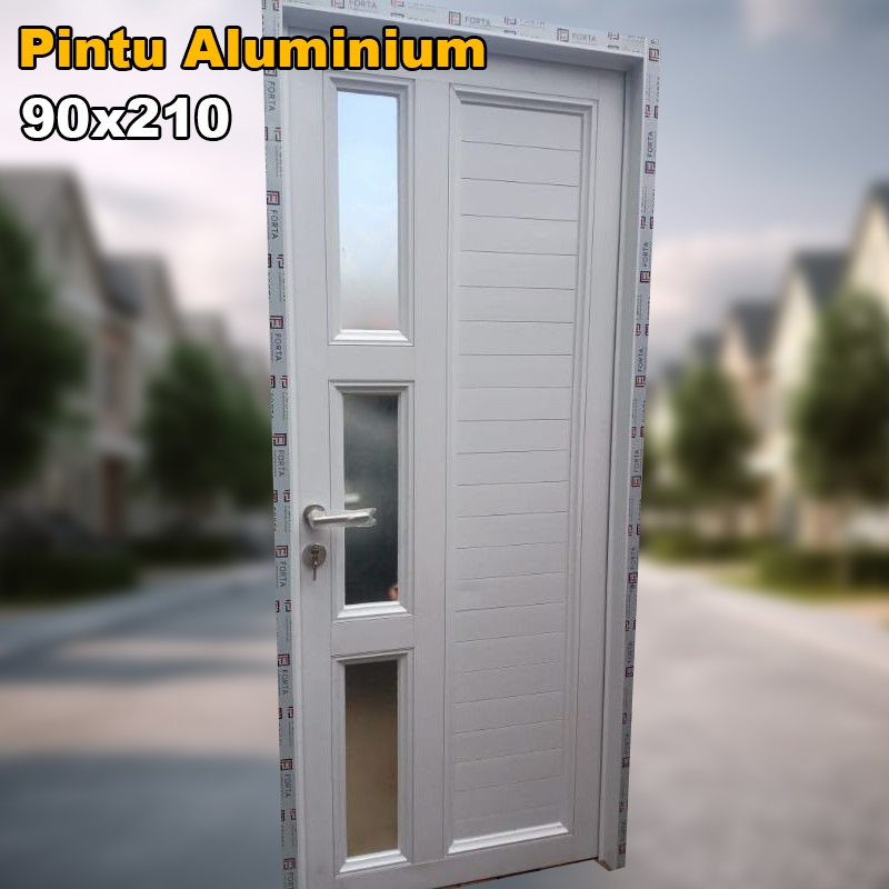 Pintu Kusen Aluminium Panel 90x210