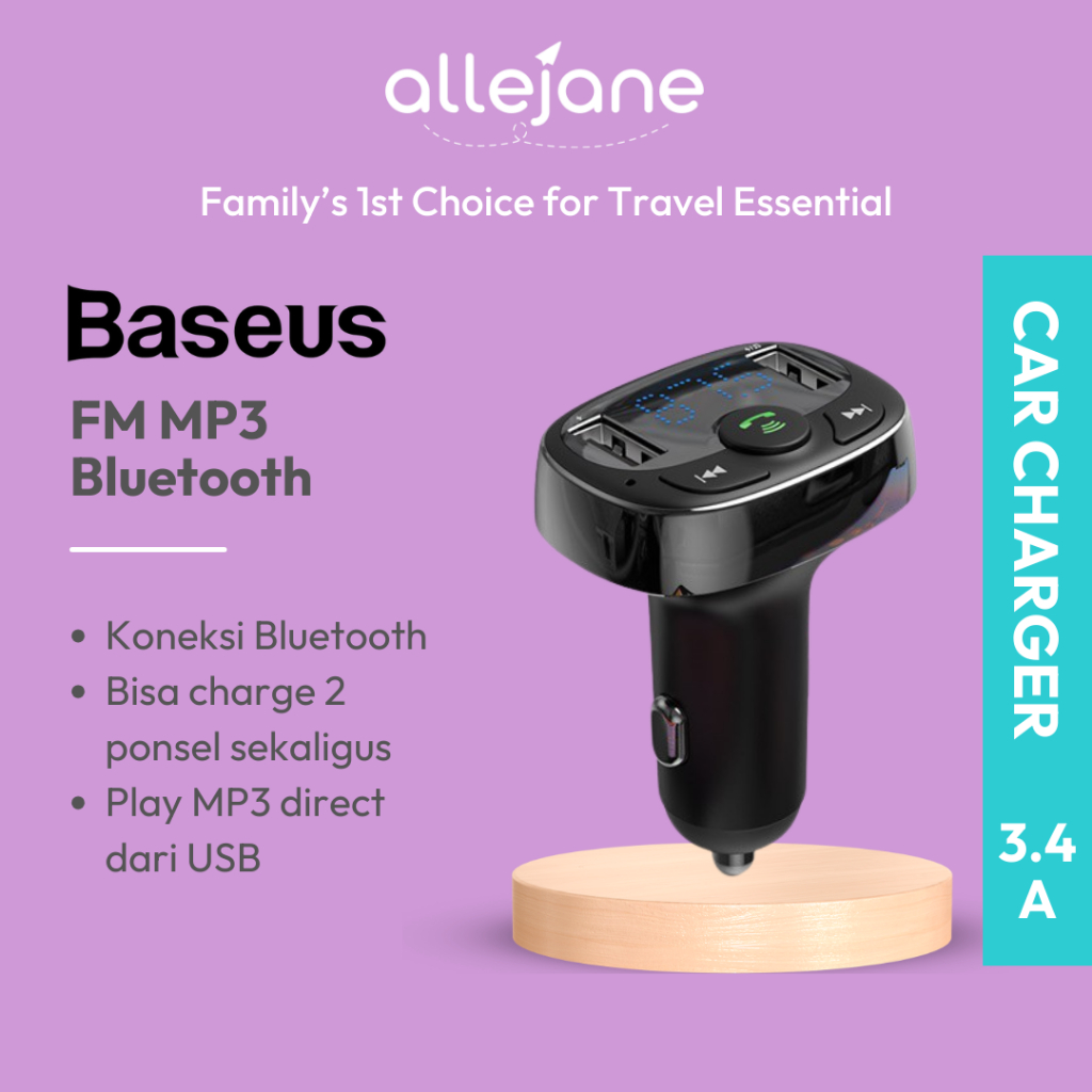 Baseus Car Charger FM MP3 Player Bluetooth