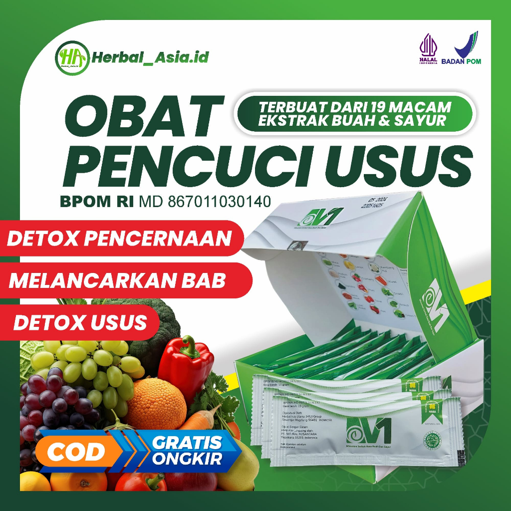 V1 Nasa | Detox Kesehatan Pencernaan | Detox Usus Kotor | Pembersih Usus Kotor