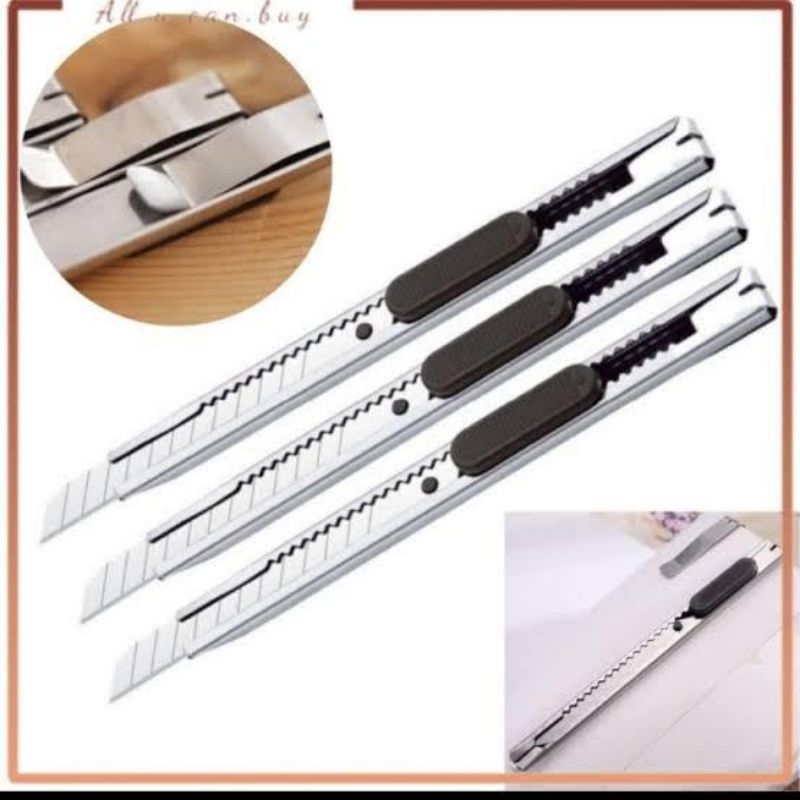 

Mini Cutter / Pisau Cutter Mini / Cutter Stinless Steel Alat Potong Stiker Kaca