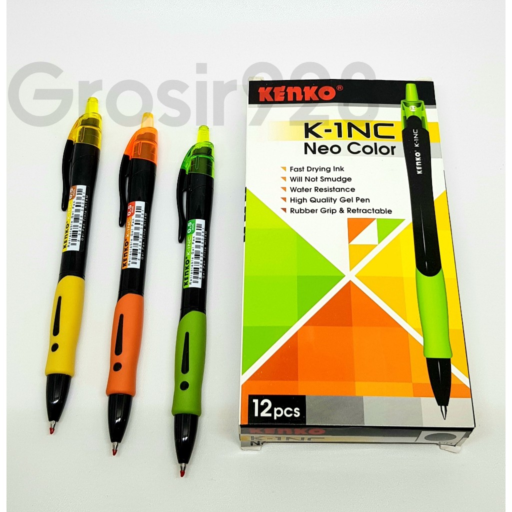 

(Per 12) PulPen / Ballpoint / Gel Pen Kenko K-1 ST / NC / GOLD / PRO