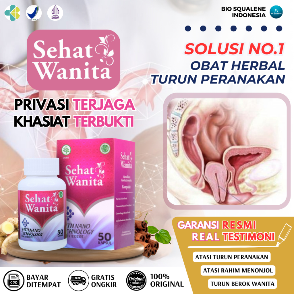 SEHAT WANITA Obat Turun Peranakan Wanita Penyubur Kandungan Penguat Kandungan Pasca Melahirkan dan K