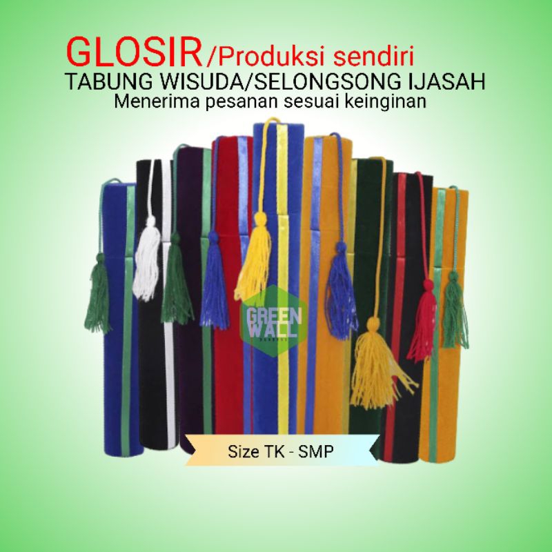 TABUNG WISUDA / TABUNG TOGA WISUDA / SELONGSONG IJAZAH TK,SD,SMP / PERLENGKAPAN WISUDA BERKUALITAS T