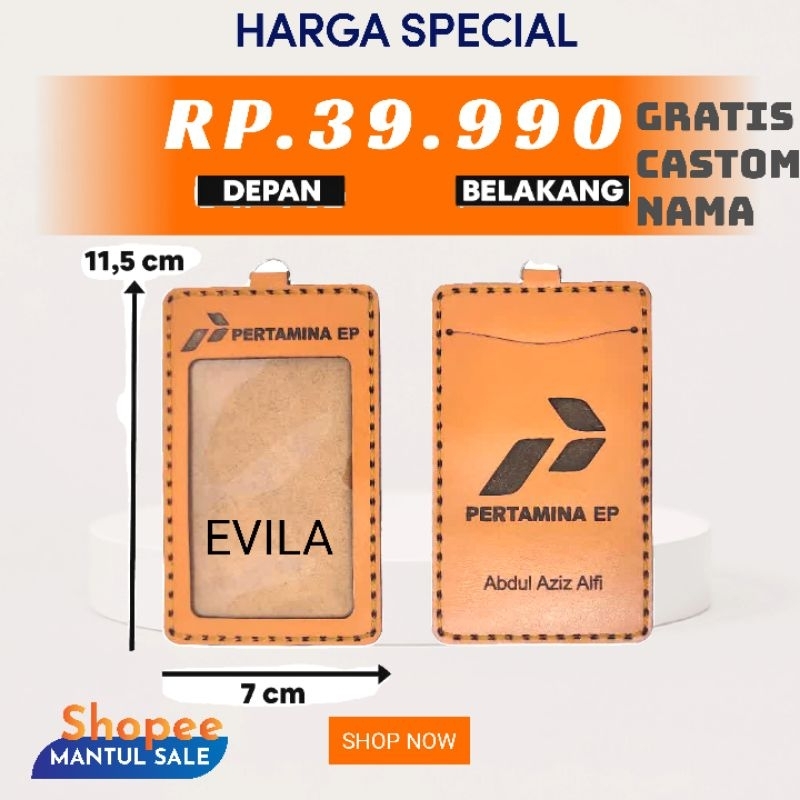 

⭐⭐⭐⭐⭐ ID CARD HOLDER KULIT NAME TAG KULIT CUSTOM NAMA LOGO PERUSAHAAN