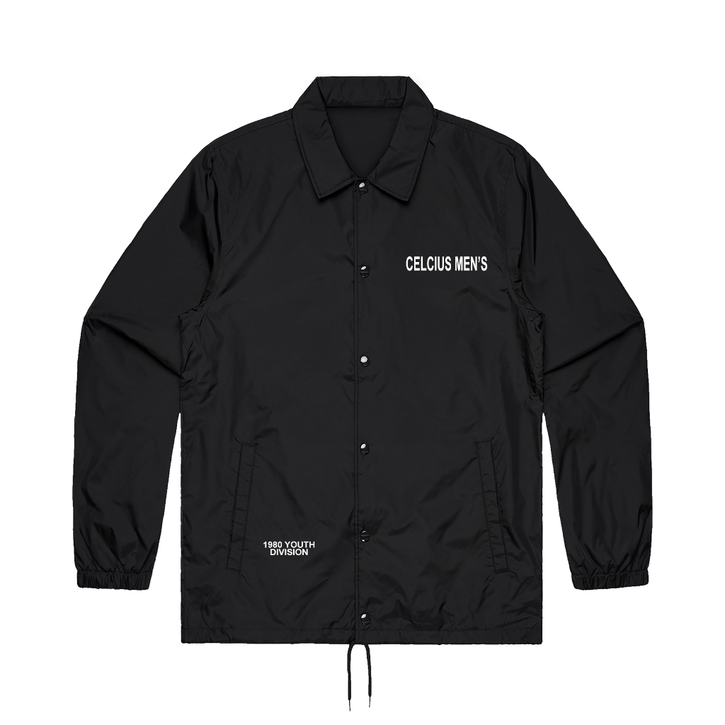 JAKET COACH WINDBREAKER CELCIUS 1980 DVSN 09182 PRIA WANITA HITAM