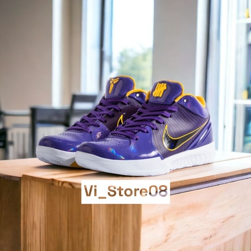 Sepatu Basket Pria Nike Kobe 4 X Undefeated Proto Lakers