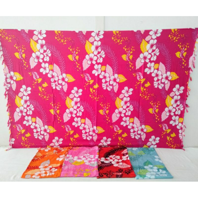 sarong pantai/sarong pantai khas bali/"bunga aloha"oleh oleh bali