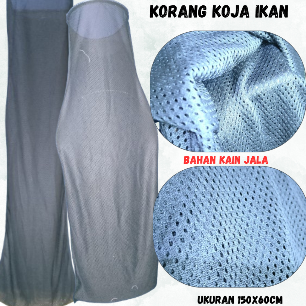 koja ikan pancing kuat, KOJA TEMPAT IKAN BAHAN KAIN PANJANG 150 CM LEBAR 55 CM, koja ikan tebal, koj