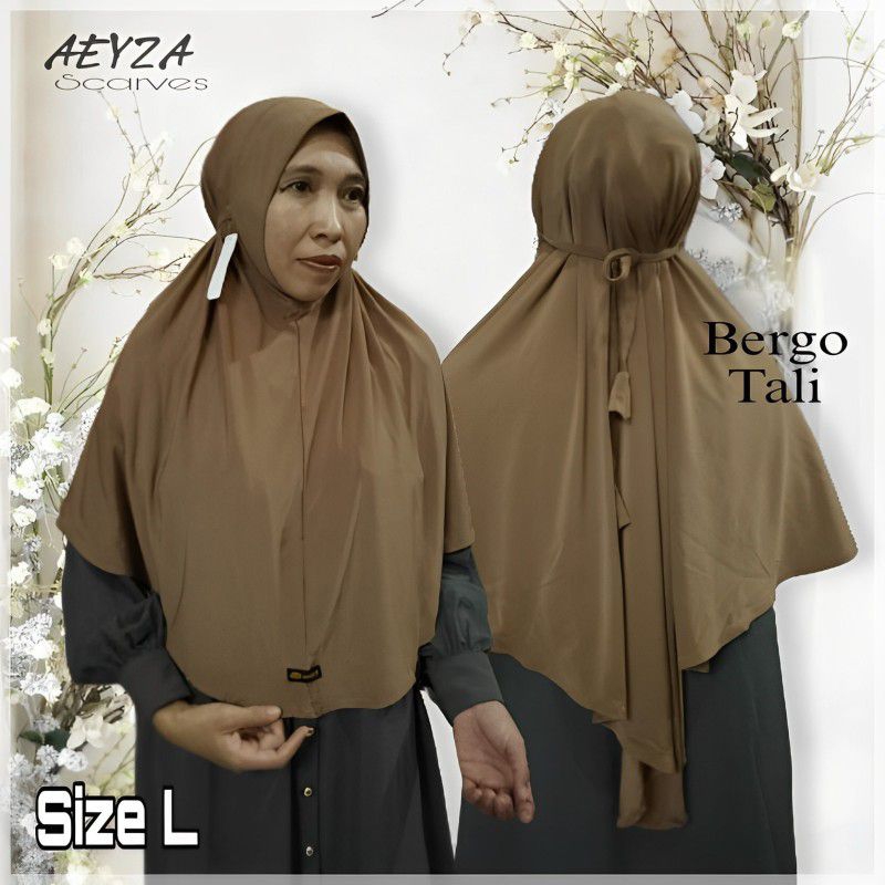 BERGO AEYZA TALI SIZE L //SIZE L //AEYZA //HIJAB INSTAN