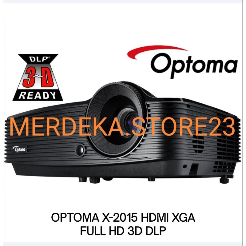 PROYEKTOR OPTOMA X2015 OPTOMA X-2015 OPTOMA X 2015 HDMI 3200 ANSI LUMENS XGA FULL3D DLP PROJECTOR BR