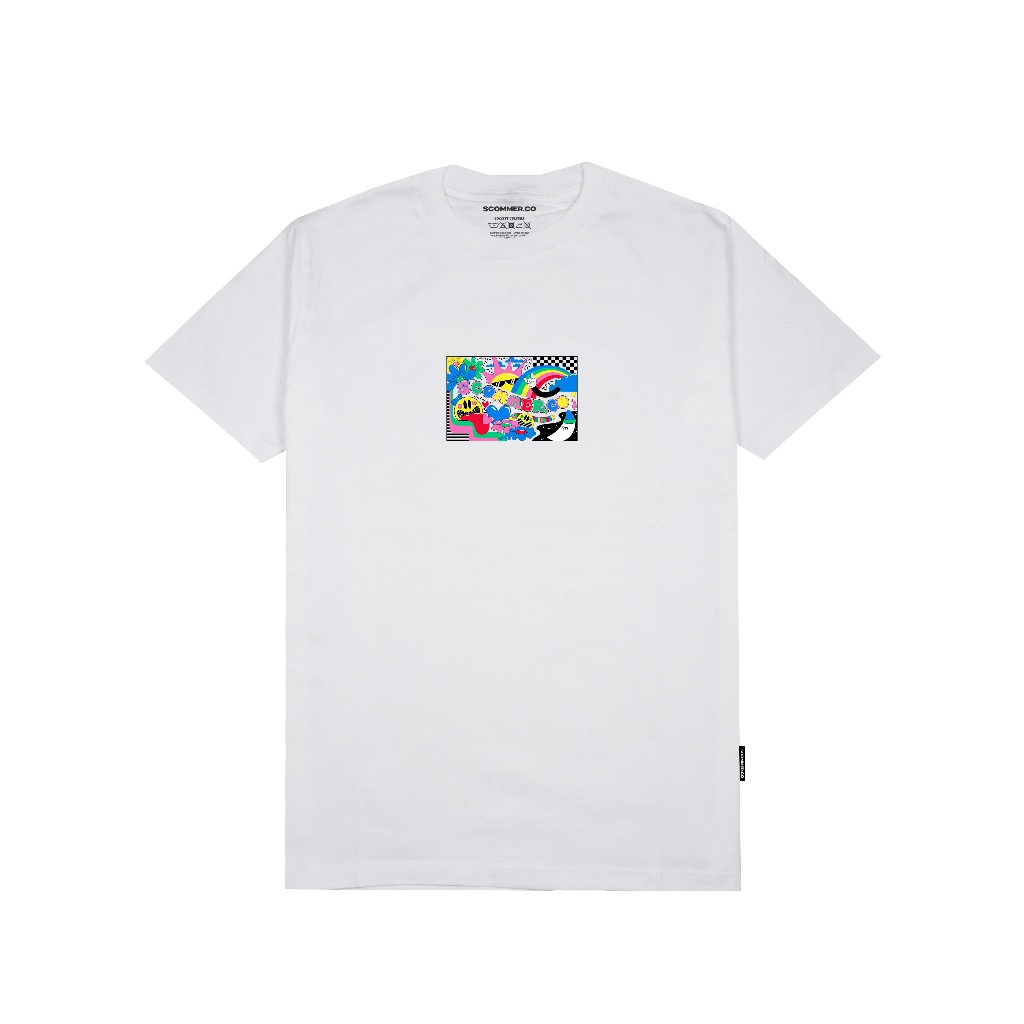 Scommer T-shirt Scommer.co Colour Box White