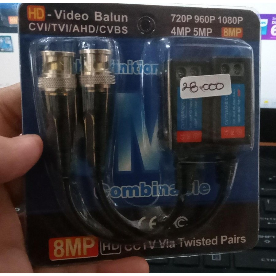 Video Balun CCTV 8MP