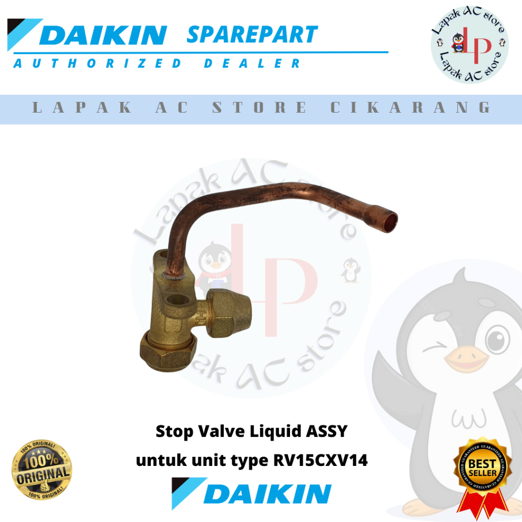 Stop Valve Liquid Assy AC DAIKIN Malaysia 1/2 PK RV15CXV14